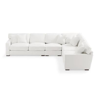Salem Upholstered Sectional - Pre-Configured, 4-Pc Sectional, Livesmart Performance Presley Pearl / 4 Pc Sectional - Grandin Road