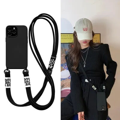 Luxury Crossbody Lanyard Strap Case For Samsung Galaxy S24 S23 Ultra S22 Plus S21 FE A53 A55 A54