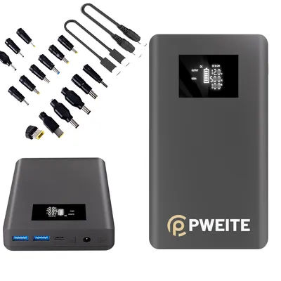 DC 12V 16.5V 19v 20V 24V USB C Laptop power bank Portable Laptop Charger External Battery Pack for Laptop iPad Phone Notebook