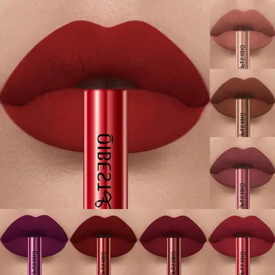 Matte Liquid Lipstick Waterproof Velvet Nude Sexy Red Lip Gloss Long Lasting Nonstick Lip Stain Makeup 24 Colors Hot Lipgloss