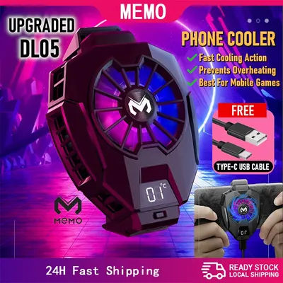 Universal Mobile Phone Cooler MEMO DL05 DL06 FL05 Air Cooler For PUBG Gaming Cooling Fan Radiator