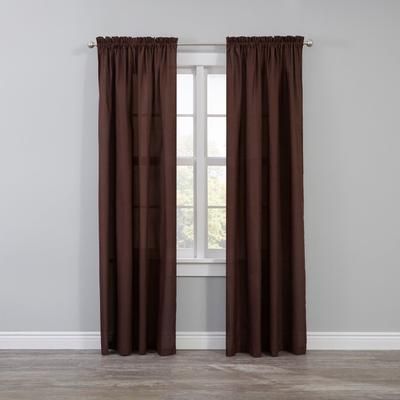 Wide Width BH Studio Microfiber Rod-Pocket Panel by BH Studio in Chocolate (Size 50" W 108"L)