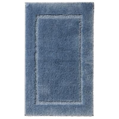 BH Studio Luxe Bath Rugs by BrylaneHome in French Blue (Size CONTOUR) Bath Mat