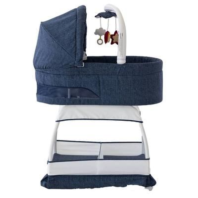 TruBliss Sweetli Nurture Bassinet - Denim Melange