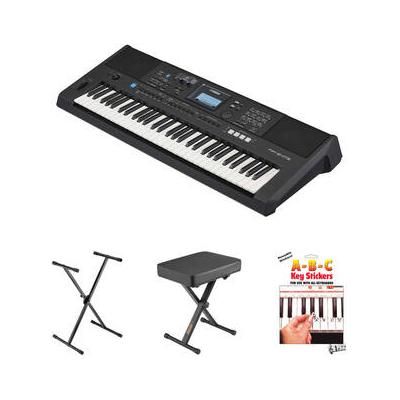 Yamaha PSR-E473 61-Key Touch-Sensitive Portable Keyboard Value Kit with Stand and PSRE473