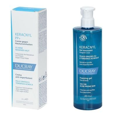 Ducray Keracnyl Pp+ Crema Anti-Imperfezioni + Gel Detergente 1 pz Set