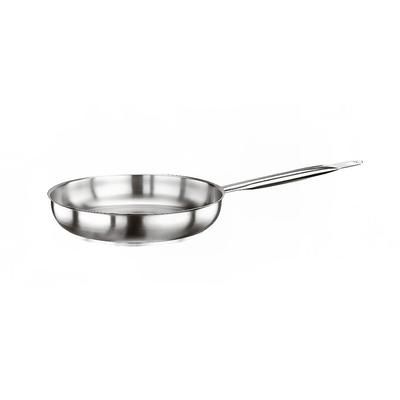 Paderno 11014-20 Series 1000 7 7/8" Stainless Steel Frying Pan w/ Stainless Steel Handle, Silver