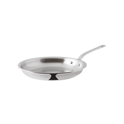 Paderno 12214-30 Series 12200 11 3/4" Aluminum/Stainless Steel Frying Pan w/ Stainless Steel Handle, Silver