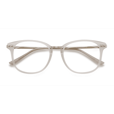 Female s square White Plastic, Metal Prescription eyeglasses - Eyebuydirect s Cosmo