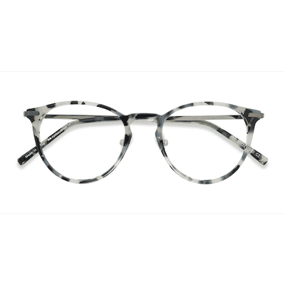 Female s round Ivory Tortoise Acetate, Metal Prescription eyeglasses - Eyebuydirect s Iris