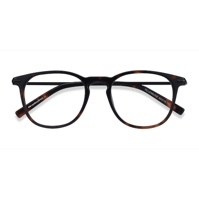 Unisex s square Dark Tortoise Acetate, Metal Prescription eyeglasses - Eyebuydirect s Villeneuve