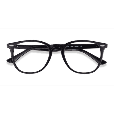 Unisex s square Black Plastic Prescription eyeglasses - Eyebuydirect s Ray-Ban RB7159