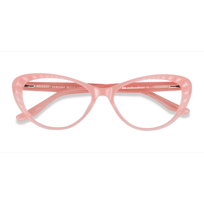Female s horn Coral Acetate Prescription eyeglasses - Eyebuydirect s Persona