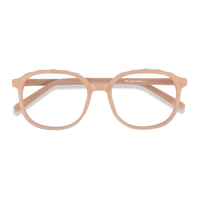 Female s square Clear Nude Acetate Prescription eyeglasses - Eyebuydirect s Maria