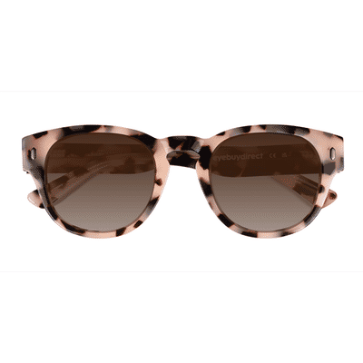 Unisex s round Ivory Tortoise Acetate Prescription sunglasses - Eyebuydirect s Bixby