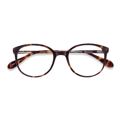 Female s oval Tortoise Acetate, Metal Prescription eyeglasses - Eyebuydirect s Lucy