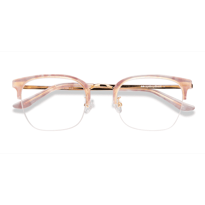 Female s browline Pink Acetate, Metal Prescription eyeglasses - Eyebuydirect s Curie