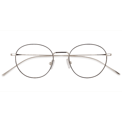 Unisex s round Black Titanium Prescription eyeglasses - Eyebuydirect s Aegis
