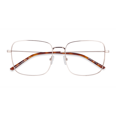 Male s square Gold Metal Prescription eyeglasses - Eyebuydirect s Dorato