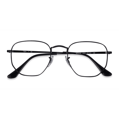 Unisex s square Black Metal Prescription eyeglasses - Eyebuydirect s Ray-Ban RB6448