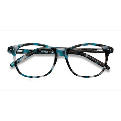 Female s horn Nebular Blue Acetate Prescription eyeglasses - Eyebuydirect s Almost Famous