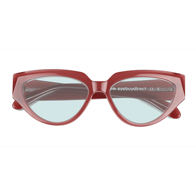 Female s horn Bilayer Pink Acetate,Eco Friendly Prescription sunglasses - Eyebuydirect s Aria