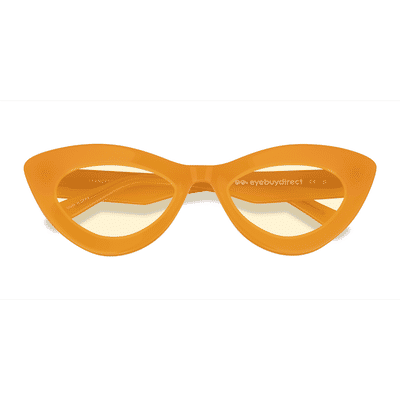 Female s horn Crystal Yellow Acetate Prescription sunglasses - Eyebuydirect s Francesca