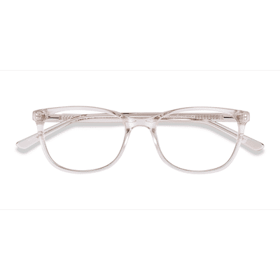 Female s horn Clear Beige Acetate Prescription eyeglasses - Eyebuydirect s Lena