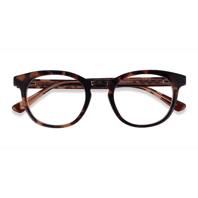 Female s oval Tortoise Gold Acetate Prescription eyeglasses - Eyebuydirect s Hoop