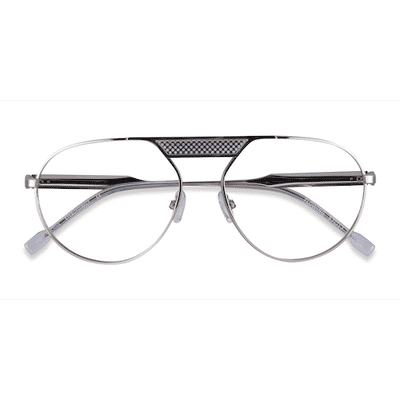 Male s aviator Silver Metal Prescription eyeglasses - Eyebuydirect s Flowing