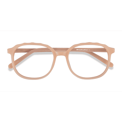 Female s square Clear Nude Acetate Prescription eyeglasses - Eyebuydirect s Maria