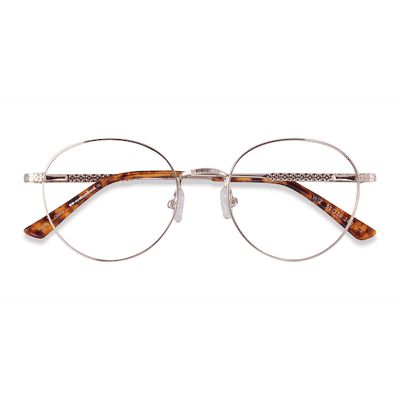 Unisex s round Gold Tortoise Metal Prescription eyeglasses - Eyebuydirect s Wiz