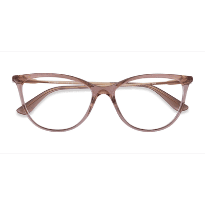 Female s horn Brown Plastic Prescription eyeglasses - Eyebuydirect s Vogue Eyewear VO5239