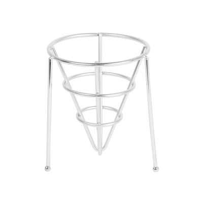 GET 4-83888 5" Round Wire Fry Cone Basket - 6"H, Stainless Steel, 6" Height, Silver, Case of 12