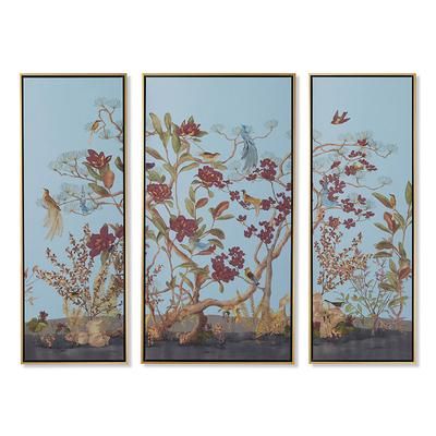 Pheasants and Forest Giclee Triptych - Twilight, Large - Frontgate