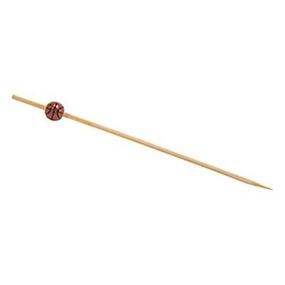 Front of the House AST024MUB83 4 1/2" Bamboo Basketball Pick, Brown, Case of 12
