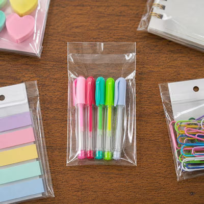 Small Packaging Bag With Flap Seal Closure For Tradition Cards and Tags Bag Size: 2 1/2" x 3 1/2" 100 Bags Crystal Clear Bags