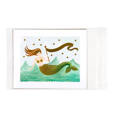 Self Sealing Flap Closure Crystal Clear Bags For 8x12 Artwork and Photos Bag Size: 8 7/16" x 12 1/4" 100 Bags Crystal Clear Bags