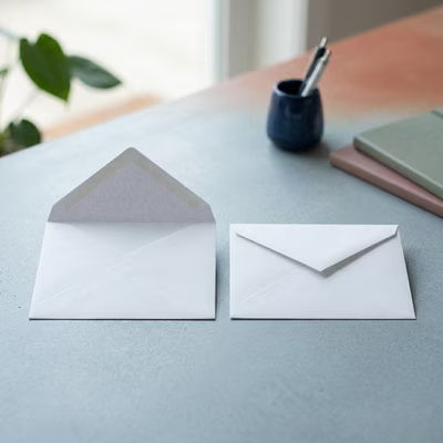 4 Bar Premium Envelopes, White 5 1/8" x 3 5/8" 50 pack