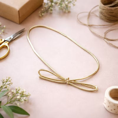 Metallic Gold Stretch Loops 8" 50 pack