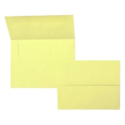 A2 5 3/4" x 4 3/8" Astrobright Envelope Lemon Yellow 50 Pieces E5218