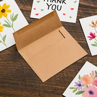 A2 5 3/4" x 4 3/8" Brown Bag Envelopes 50 Pieces