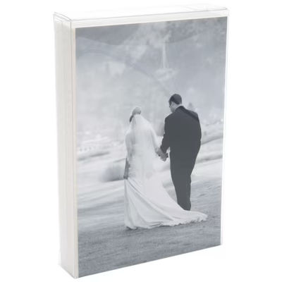 Clear Boxes for Photos Cards Decorated Cookie Small Candies Box Size: 4 1/8" x 1" x 6 1/8" 25 Boxes Crystal Clear Boxes