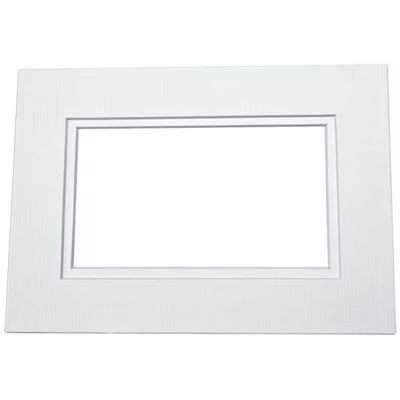 8" x 10" Double Mat White/White Core 4 5/8" x 6 5/8" Inner Cut 10 pack