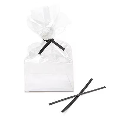 Paper Black Twist Tie 4" x 5/32" 1000 pack