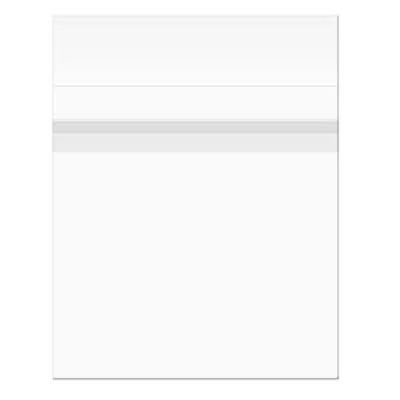 Protective Closure Flap Seal Clear Sleeve Great For Artwork and Photography |Bag Size: 20 1/2" x 28 3/8" 100 Bags Crystal Clear Bags