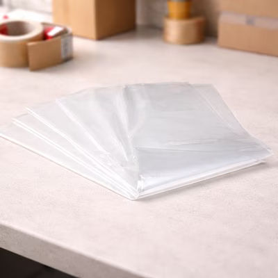 Polyethylene Heavy Duty Flat Bags 7" x 22" 200 pack