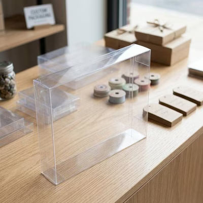 8 1/8" x 2" x 10 1/16" Crystal Clear Boxes 25 Pieces FPB244