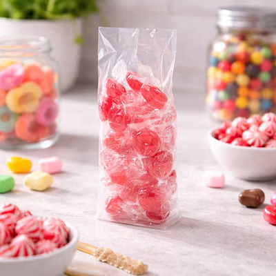 High Clarity Flat Bottom Gusset Bags w/Paper Insert 3" x 1 1/4" x 8 1/4" 100 pack