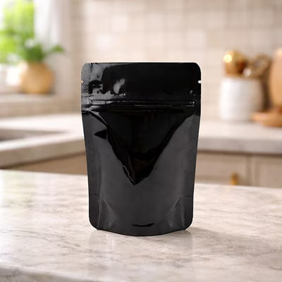 XS Smell Proof Resealable Pouch Bags Black Metallized - High Barrier - Holds 1 oz. Size: 3 1/8" x 2" x 5 1/8" 100 Bags Pouches